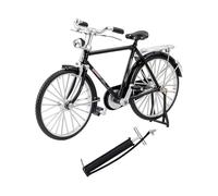 MAGICLULU Modèle de Vélo Vintage en Alliage 1:10 Noir Gonfleur Simulé, Décoration Artisanale Résistante, Accessoire Compact pour Collectionneur, Ornement de Vélo Rétro pour Maison et Bureau