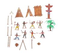 MAGICLULU Modèles Figurines Humaines Primitives 10.50X6.00X0.20Cm Jouets De Simulation pour Jeux De Rôle Enfants Accessoires De Décoration Rétro Maison Bureau