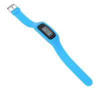 MAGICLULU Montre-Bracelet Podomètre Électronique Multifonction en Silicone Bleu Compteur de Pas Portable Écran LCD Bracelet Sportif Léger pour Marche et Fitness Accessoire Fitness pour