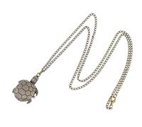 MAGICLULU Montre de Poche comme Pendentif Élégant et Original Vintage Créative Ornée d'une Tortue Rétro en Alliage de Zinc Or, Légère et Facile à Lire