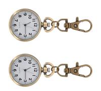 MAGICLULU Montre de Poche pour Infirmières 2pcs en Alliage Or Grand Cadran Précis, pour Surveillance Infirmière en Voyage