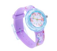 MAGICLULU Montre en Silicone Lavande pour Garçon et Filles Dessins Animés, Étanche et Précision Horaire, Design Mode pour Garçons et Filles
