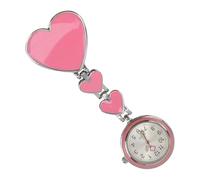 MAGICLULU Montre Résistante à l'eau en Quartz Portable Forme Cœur Rouge Infirmière pour Surveillance Professionnelle des Infirmières