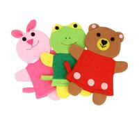 MAGICLULU Moufles de Bain pour Garçon et Filles Lot de 3 Éponges Luffa Broderie Animaux Cartoon Taille Garçon et Filles Couleurs Aléatoires Brosse de Bain Douce et Absorbante pour