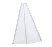 MAGICLULU Moule à Bougie Pyramide Plastique Transparent pour DIY Moule Géométrique pour Bougies Parfumées Accessoire Créatif pour Décoration Maison et Cadeau