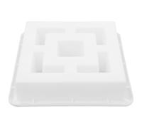 MAGICLULU Moule à Briques Modèle de Pierres de Fenêtre à Treillis Blanc en Plastique Léger et Facile à Utiliser pour Fenêtre de Patio, pour DIY sur Balcon