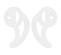 MAGICLULU Moule Auriculaire en Silicone 1 Paire D'embouts de Remplacement Confortable et Sécurisé Blanc pour Écouteur Tubulaire Acoustique pour Exercices Vigoureux