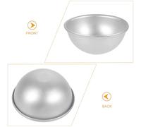 MAGICLULU Moule Demi-Sphère en Alliage d'Aluminium 12 Pièces pour Sel de Bain Boules de Bain Pâtisserie et Loisirs Créatifs Démoulage Facile Nettoyage Rapide