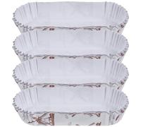 MAGICLULU Moules à Pâtisserie en Papier Forme Barquette 200 Pcs, Résistants la Graisse et Haute Température, Caissettes à Cupcakes Mini pour Cuisson, Fêtes, Mariages et Anniversaires