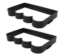 MAGICLULU Moules Réutilisables Fabrication de Chemins en Béton, Lot de 2 Pièces en PVC Noir Technologie de Libération Rapide, Forme Rectangulaire pour Usage Extérieur Professionnel