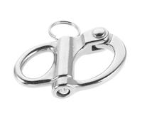 MAGICLULU Mousqueton à Ressort Fixe en Acier Inoxydable 316, Manille Ronde 69 Mm pour Gréement Nautique, Quincaillerie Marine Résistante la Corrosion, Accessoire Polyvalent pour Bateaux