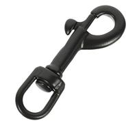 MAGICLULU Mousqueton Pivotant Noir 70 MM en Acier Inoxydable Crochet de Plongée à Tête Unique, Système Bolt Snap pour Fixation Simple sur Matériel de Plongée et Accessoires