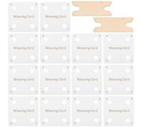 MAGICLULU Navettes de Frivolité et Bâtonnets pour Tissage sur Tablettes Kit Outils de Tricot Tissage avec Cartes à Tisser pour Projets de Fil