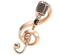 MAGICLULU Note de Musique et Microphone en Alliage pour Pulls et Chapeaux Accessoire Femme Présent pour Musiciennes