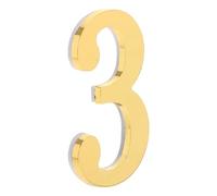 MAGICLULU Numéro de Porte Métallique Autocollant 7x5 Cm Grand Format, Couleur Or Massif, Résistant aux Intempéries, pour Maison, Boîte aux Lettres Individuelle et Bureau, Panneau Numéro