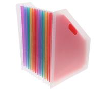 MAGICLULU Organiseur de Dossiers Accordéon Vertical Blanc en PP Grosse Capacité Plusieurs Couches, Design Extensible et Gain de Place pour Bureau et Examens