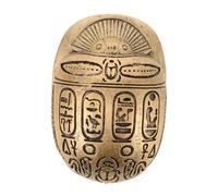 MAGICLULU Ornement de scarabée Figurine scarabée commémoratif décoration Noir Artisanat Chiffre Statue egyptienne Figurine égyptienne Statues et Figurines amulette de scarabée résine Golden