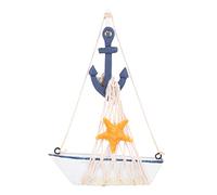 MAGICLULU Ornement de voilier pour Cave à vin décor de Cabine maquettes de Bateaux décor en Bois flotté décor de Bateau mer Maquette Bois Ornement de Bateau à Voile Parure créative Bambou