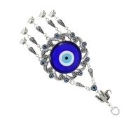 MAGICLULU Ornement Suspendu Turc Bleu en Alliage Pierre Azur, Pendentif Délicat Œil D'éléphant 65mm, Décoration pour Paquet et Librairies, Apporte Chance