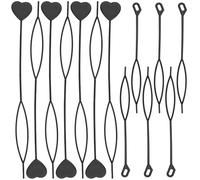 MAGICLULU Outil de Coiffure de Cœur 40 Pièces - Kit 20 Aiguilles Longues 20 Courtes pour Tressage Rapide, Accessoires Légers pour Chignons, Perles et Torsades, pour Coiffures Femmes