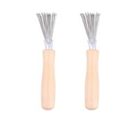 MAGICLULU Outil de Nettoyage de Brosse à Cheveux 2pcs en Métal Manche Robuste Nettoyage Complet la Maison Salon Couleur Aléatoire