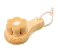 MAGICLULU Outil de Nettoyage du Visage à Manche en Bois, Brosse Exfoliante à Poils Doux pour Femmes, Nettoie les Pores et Élimine Maquillage et Impuretés