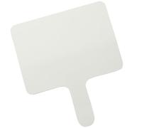 MAGICLULU Pagaie Double Face Effaçable à Sec en Matériau Synthétique Blanc Coins Arrondis pour Répondre en t Voter, Design Simple et Portable