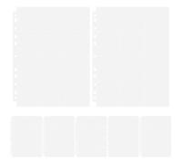 MAGICLULU Pages pour Album de Badges A4 avec 12 Compartiments, 11 Trous, en Pp Transparent, Léger et Protecteur pour Collection à Domicile Bureau, Lot de 10