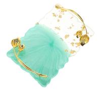 MAGICLULU Palette de Présentation pour Ongles en Résine Verte Surface Miroir, Palette de Mélange de Maquillage Antidérapante, Résistante Salons de Manucure