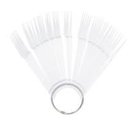 MAGICLULU Palette de Présentation Vernis à Ongles 100 Pièces, Éventail Transparent Pliable, Conseils pour Nail Art, Faux Ongles Ovales Ballet Pointus, Outils Manucure Salon, Pratique