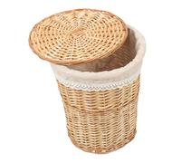 MAGICLULU Panier à Linge Tressé à La Main 45l En Rotin Naturel Couvercle Multifonction Panier De Rangement Pour Vêtements Et Salle De Bain Pour Chambre Et Séjour