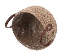MAGICLULU Panier à Plantes en Herbe Marine Tressée Beige, Résistant et Robuste, Jardinière Décorative pour Rangement Intérieur et Organisation Maison