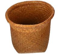 MAGICLULU Panier de Bureau en Rotin Tressé Naturel, Corbeille à Papier Décorative Multifonctionnelle, Taille Moyenne, Rangement pour Déchets et Articles Divers, pour Salon, Chambre et Salle