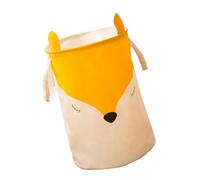 MAGICLULU Panier de Rangement Tissu à Motif Cartoon Organiseur de Vêtements et Accessoires pour Salle de Bain et Cuisine Petite Renarde avec Oreilles