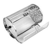 MAGICLULU Panier Rotatif en Acier Inoxydable 12x23 Cm pour Four et Rôtissoire, Cage Grillagée pour Torréfaction de Grains de Café, Cacahuètes et Noix, Accessoire la Cuisine Barbecue