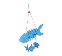 MAGICLULU Panneau De Bienvenue Bois Forme Épine De Poisson Style Méditerranéen Décoration Suspendue pour Porte Intérieur