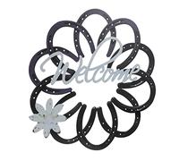 MAGICLULU Panneau De Bienvenue Mural Suspendu Motif Floral Décoration Murale Pour Porte Ou Salon
