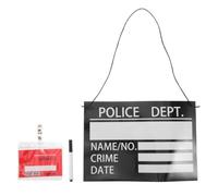 MAGICLULU Panneau d'identification de Prisonnier, Accessoire Photo de Prison, Badges d'identification de détenu, Plaque Nominative de Prison pour soirées à thème Halloween, étudiants