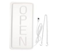 MAGICLULU Panneau Néon LED Vertical Open USB Transparent Acrylique Lumière Douce Non Éblouissante pour Boutique Restaurant Signal Lumineux Ouvert Moderne