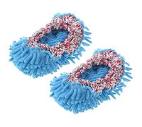 MAGICLULU Pantoufles de Ménage Réutilisables en Chenille Bleu Semelle Absorbante Qui Protège le Sol pour Nettoyage de Voiture et Surfaces Délicates Couleur Aléatoire