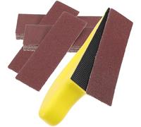 MAGICLULU Papier de Verre pour Ponçage à Sec 121 Pièces Grain 40 à 600 Rouge pour Bois Métal et Polissage Automobile - Feuilles Abrasives Rectangulaires Multifonctions pour Rénovation