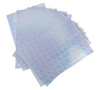 MAGICLULU Papier Photo Imperméable A4 Holographique Arc-en-ciel 10 Feuilles pour Impression Jet D'encre Couleur, Papier D'impression Adhésif Créatif, Résistant la Graisse et Déchirures,