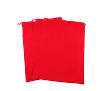 MAGICLULU Paquet à Cordon en Velours Rouge Paquet de Rangement Multifonction Robuste p ou Sèche-cheveux 3 Pièces Location ou Chambre D'amis