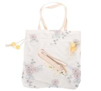 MAGICLULU Paquet Bandoulière en Toile Blanche Style Chinois Pochette de Rangement Compacte pour Femme Sac à Bandoulière Décontracté Quotidien pour Shopping et Sorties Conteneur de Stockage