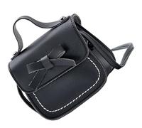 MAGICLULU Paquet Bandoulière Fille Grand Espace, Nœud Élégant, Matière PU Confortable, Design Simple et Style pour Garçon et Filles