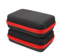 MAGICLULU Paquet de Transport Portable Résistant à L'usure pour Kalimba en Eva 2pcs Noir Étui de Rangement Multifonction pour Petits Objets et Microphones