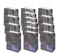 MAGICLULU Paquet Présents en Papier à Motif Texture Lot de 16 Finition Soignée pour Fêtes à Thème Espace Anniversaires et Fêtes Spatiales