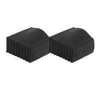 MAGICLULU Patins de Protection pour Échelle Lot de 2 en Caoutchouc Noir Rotule, Accessoires Antidérapants pour Échelles de Chantier et Usage Extérieur