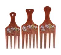MAGICLULU Peigne à Cheveux Vintage Lot de 3 en Plastique Solide à Dents Larges et Fines, Peigne de Coiffure Portable pour Hommes, Coiffage Précis et Démêlage Facile, Usage Salon et