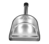 MAGICLULU Pelle à Ordures Petite en Acier Inoxydable Épais, Outil de Nettoyage Ménager Cuisine et Chambre, Pelle à Poussière Légère et Solide, Manche Court Ergonomique, 1 Pièce